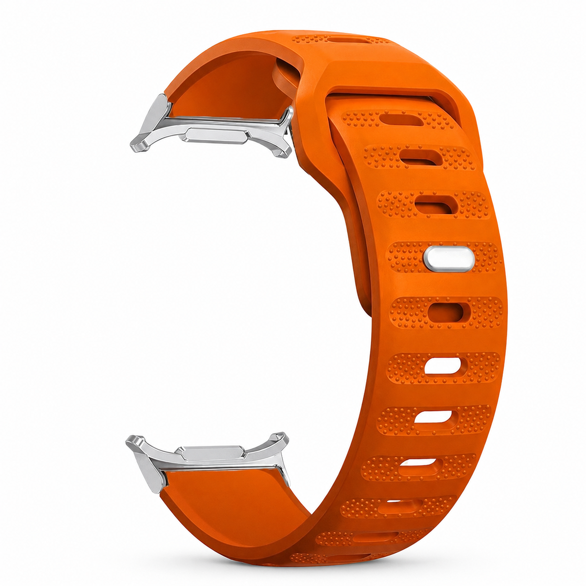 Sportuhrarmband aus belüftetem Silikon für Smartwatches, 40 mm, 44 mm, 46 mm, 47 mm, Fitnessarmband, Training, Sport | Sansoti