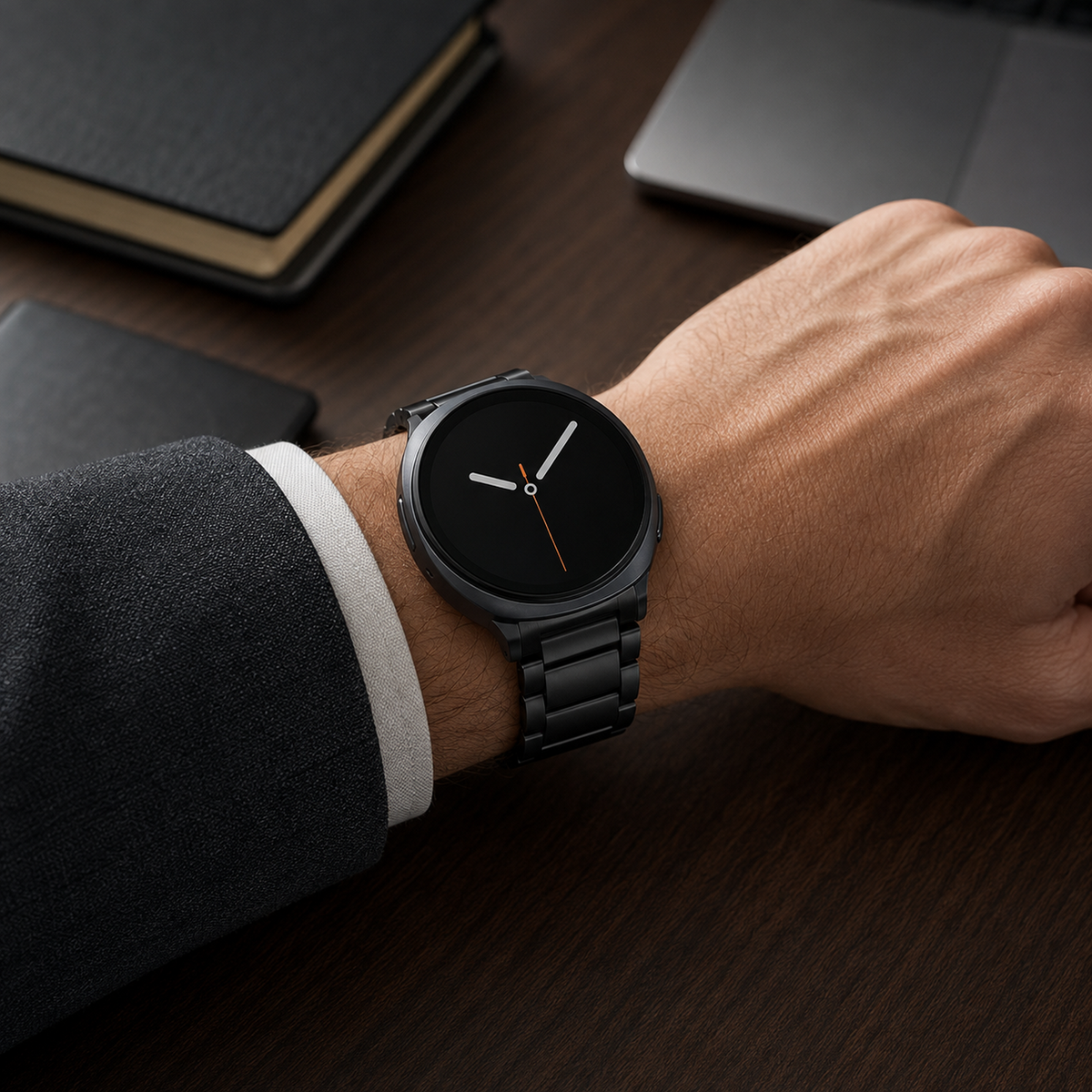 Metalowa bransoleta na smartwatch, ogniwa ze stali nierdzewnej, 40 mm, 44 mm, 46 mm, srebrna, złota, czarna, różowa, pasek na nadgarstek do zegarka | Sansoti