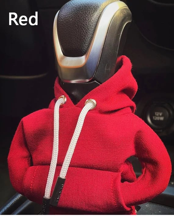Mini-Hoodie-Schaltknaufbezug, universell, Polyester, Auto-Innenraumdekoration, Accessoire, Schutzbezug in 8 Farben | Sansoti