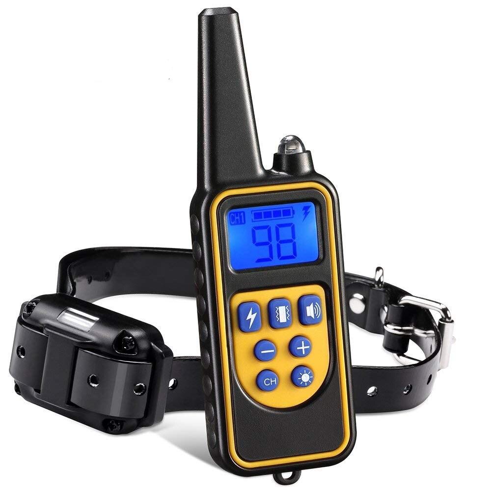 Dog Training Collar with Remote Control 800M Range Rechargeable Waterproof LCD Display Dog Training | Sansoti