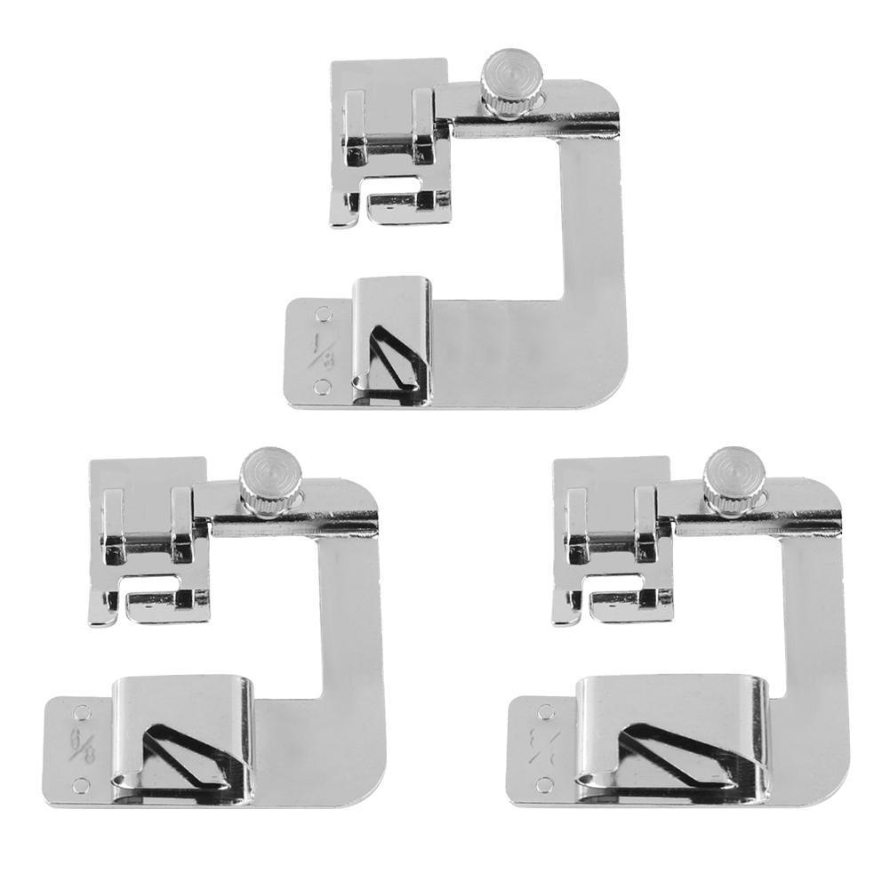 Zoomvoetje Naaimachine Set 3 Stuks 13mm 19mm 25mm Metaal Rolzoom Voetje Singer Brother Janome Omzoomvoetje Professioneel | Sansoti