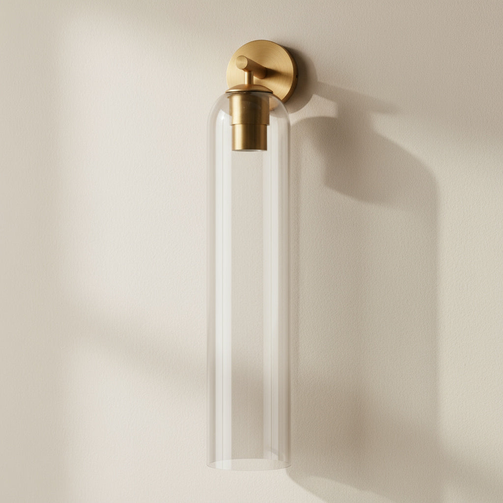 Glazen Wandlamp met Gouden of Zwarte Armatuur – Moderne Verlichtingstoevoeging | Sansoti