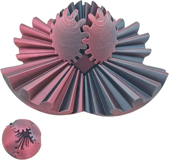 3D-gedruckter Zahnradball als Fidget-Spielzeug zur Stressreduzierung und Förderung der Konzentration, Anti-Stress-Ball für Kinder | Sansoti