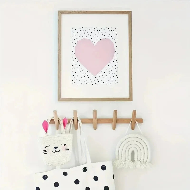 Kapstok Wand Eikenhout Minimalistisch 4 5 Haken Hal Garderobe Modern Scandinavisch | Sansoti