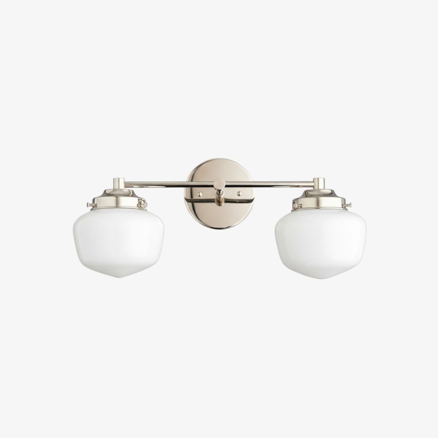 Globe Wandlamp Klassieke Badkamer Schoolhouse Verlichting Mat Opaal Glas voor Spiegel en Wastafel | Sansoti