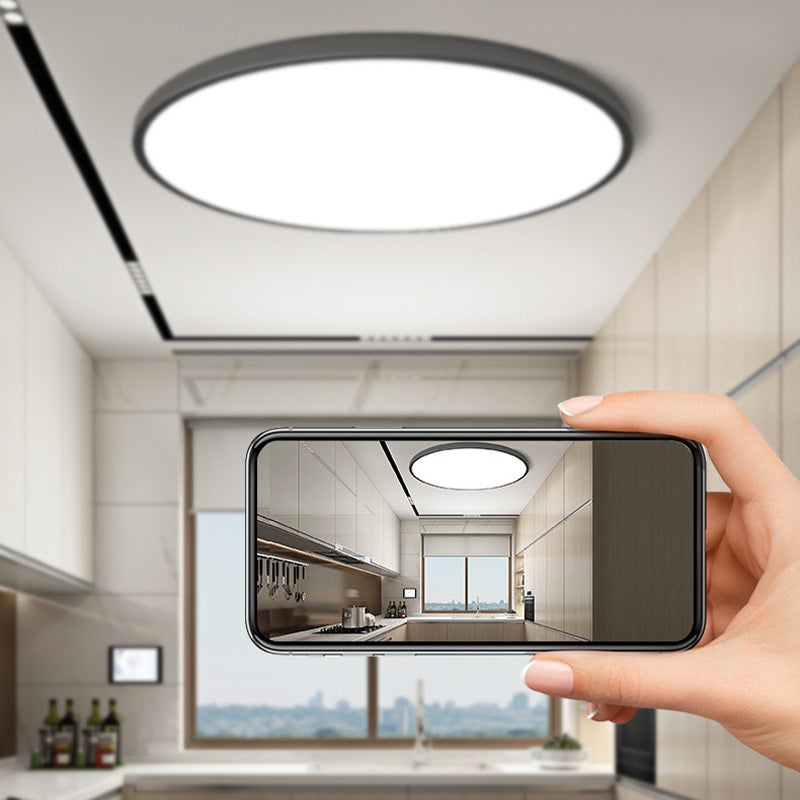 Ronde LED Plafondlamp Metaal Wit Zwart Eetkamer Dimbaar Moderne Plafondverlichting Sfeervol Woonkamer | Sansoti