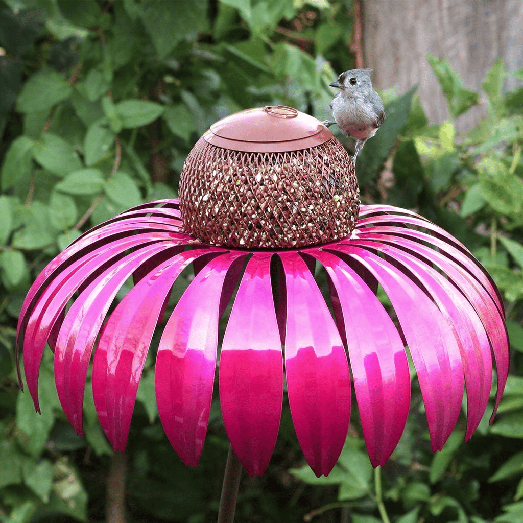 Decoratieve Vogelvoeder voor de Tuin – Metalen Vogelvoerhouder op Steker voor Buiten | Sansoti