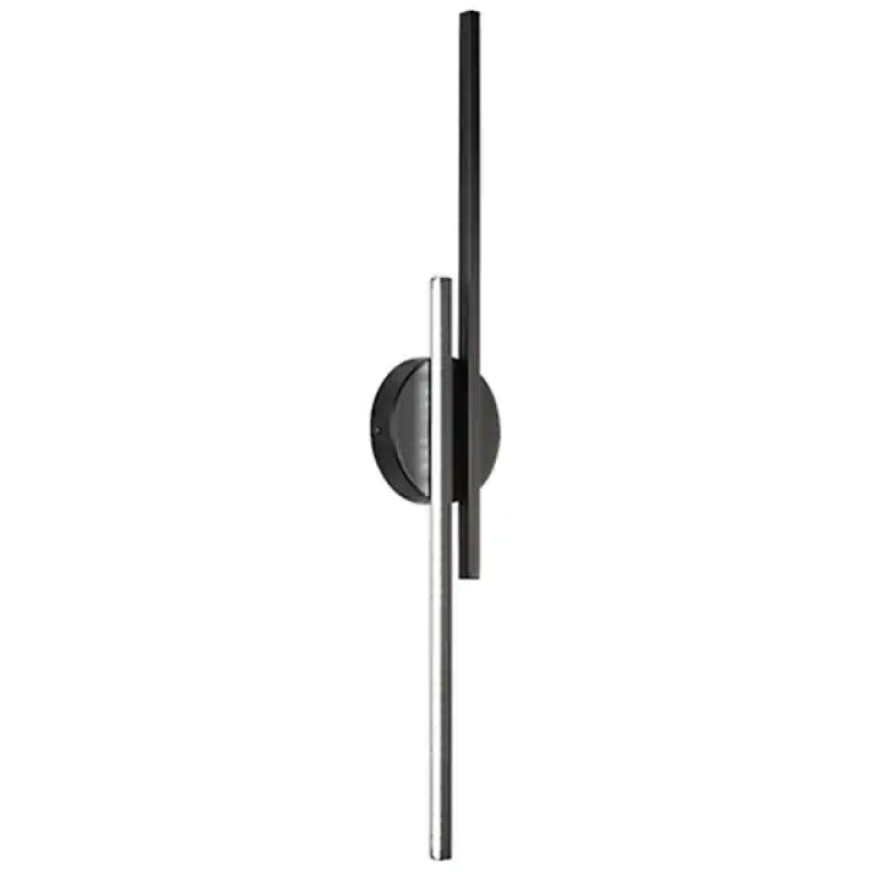 LED Wandlamp Dubbele Lijn 55cm Metaal Zwart Wit Slaapkamer Woonkamer Modern Geometrisch Design Verlichting | Sansoti