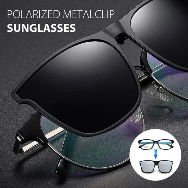 Magnetische Opzetstukjes Clip-On Zonnebril met Polariserende Lenzen UV400 Bescherming voor Brillendragers | Sansoti