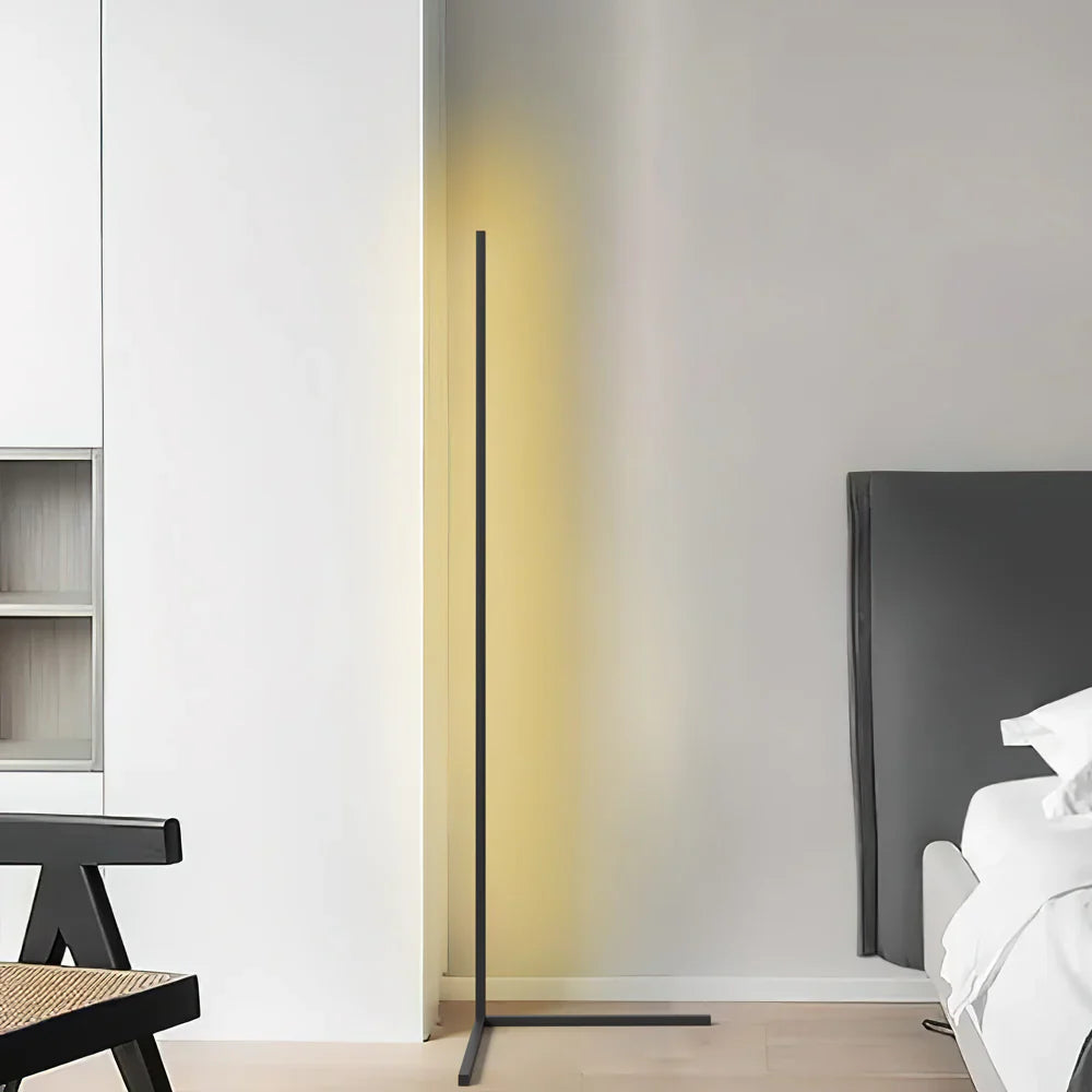 Stehleuchte LED Dimmbar Fernbedienung 142cm Aluminium Minimalistisch Wohnzimmer Schlafzimmer | Restfield