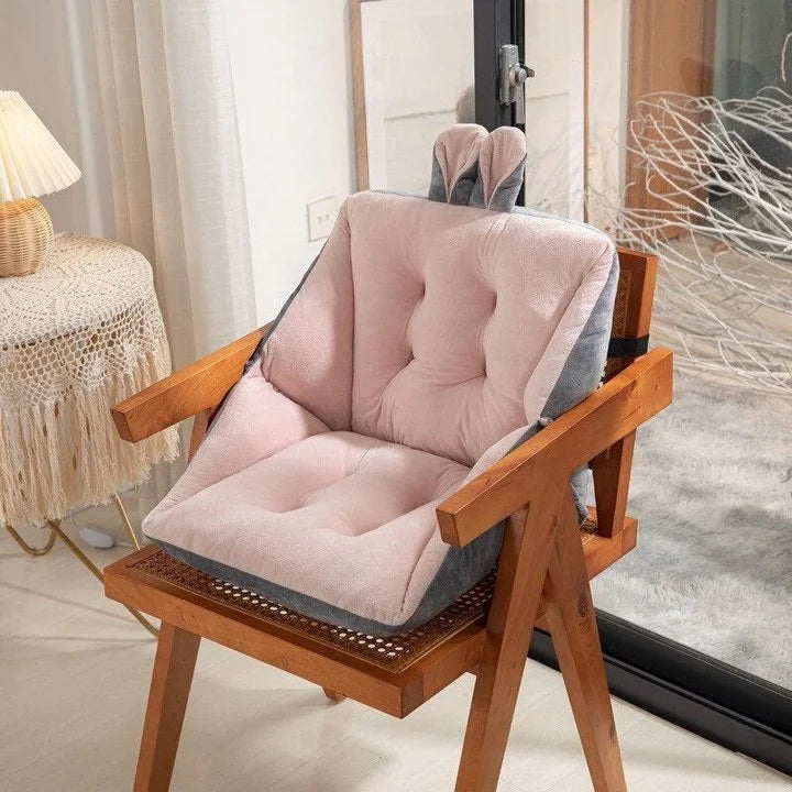 Ergonomisches Sitzkissen mit Lendenstütze, 45 x 45 cm, für Bürostuhl, Auto und Rollstuhl – Komfort beim Arbeiten von zu Hause und bei Rückenschmerzen | Sansoti