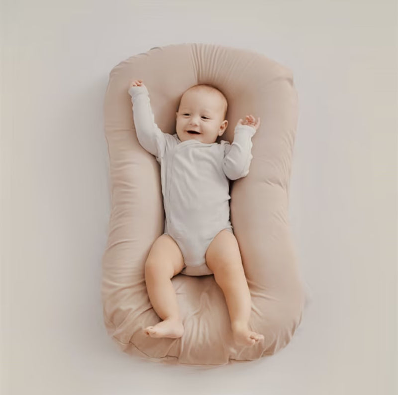 Babykussen Ergonomisch Katoen – Ademend Steunkussen voor Baby's en Peuters – Zacht Ondersteunend Hoofdkussen voor Rustmomenten | Sansoti