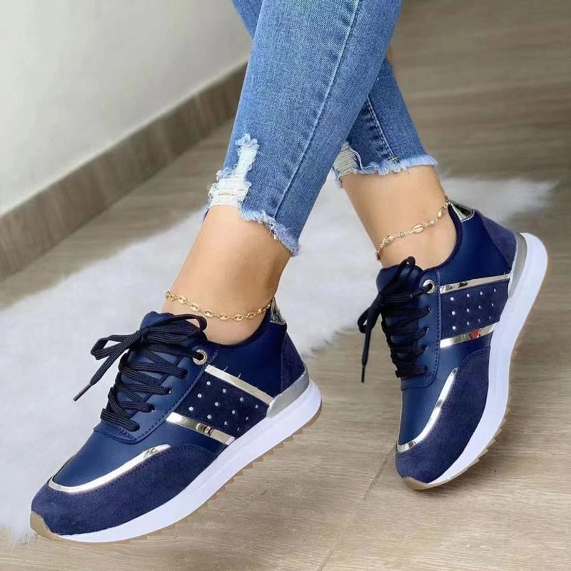 Dames Sneakers Ademend Comfort Casual Schoenen Elegant Design voor Dagelijks Gebruik Zachte Zool Sportieve Look Moderne Stijl | Sansoti