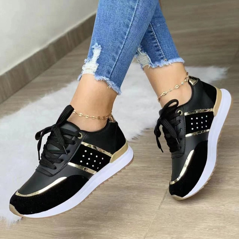 Dames Sneakers Ademend Comfort Casual Schoenen Elegant Design voor Dagelijks Gebruik Zachte Zool Sportieve Look Moderne Stijl | Sansoti