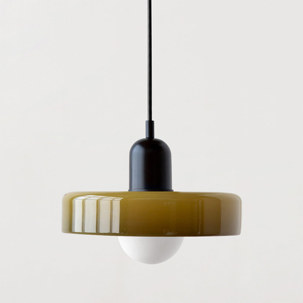 Geometrische Pendelleuchte Farbglas E27 Verstellbar Esstisch Kücheninsel Retro-Design Stimmungsbeleuchtung | Sansoti