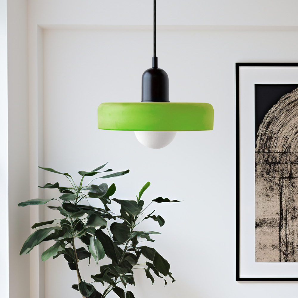 Geometrische Pendelleuchte Farbglas E27 Verstellbar Esstisch Kücheninsel Retro-Design Stimmungsbeleuchtung | Sansoti