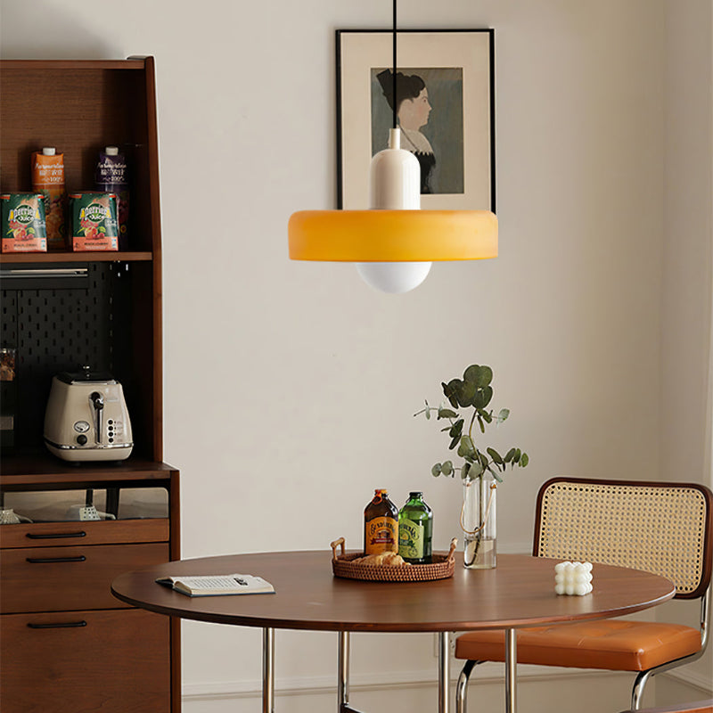 Geometrische Pendelleuchte Farbglas E27 Verstellbar Esstisch Kücheninsel Retro-Design Stimmungsbeleuchtung | Sansoti