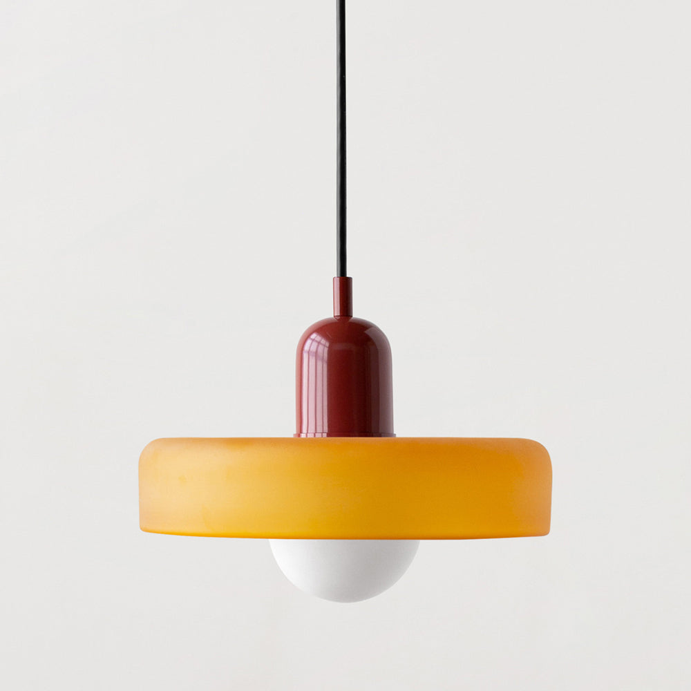 Geometrische Pendelleuchte Farbglas E27 Verstellbar Esstisch Kücheninsel Retro-Design Stimmungsbeleuchtung | Sansoti