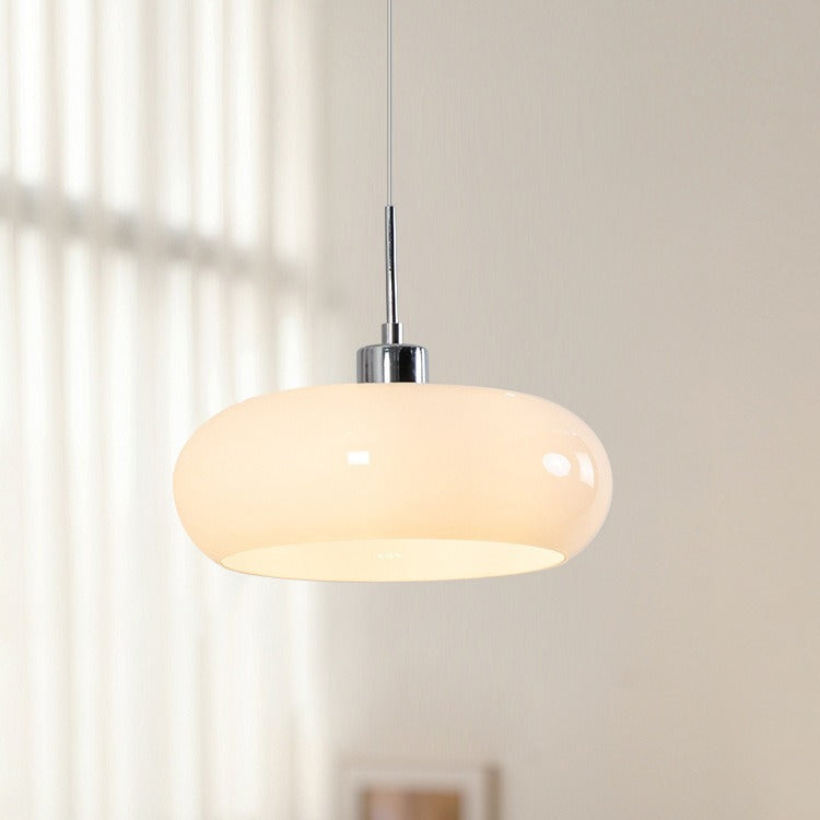 Suspension géométrique E27 en verre et métal, 28 cm, salle à manger, salon, réglable, design intérieur moderne et fonctionnel | Sansoti