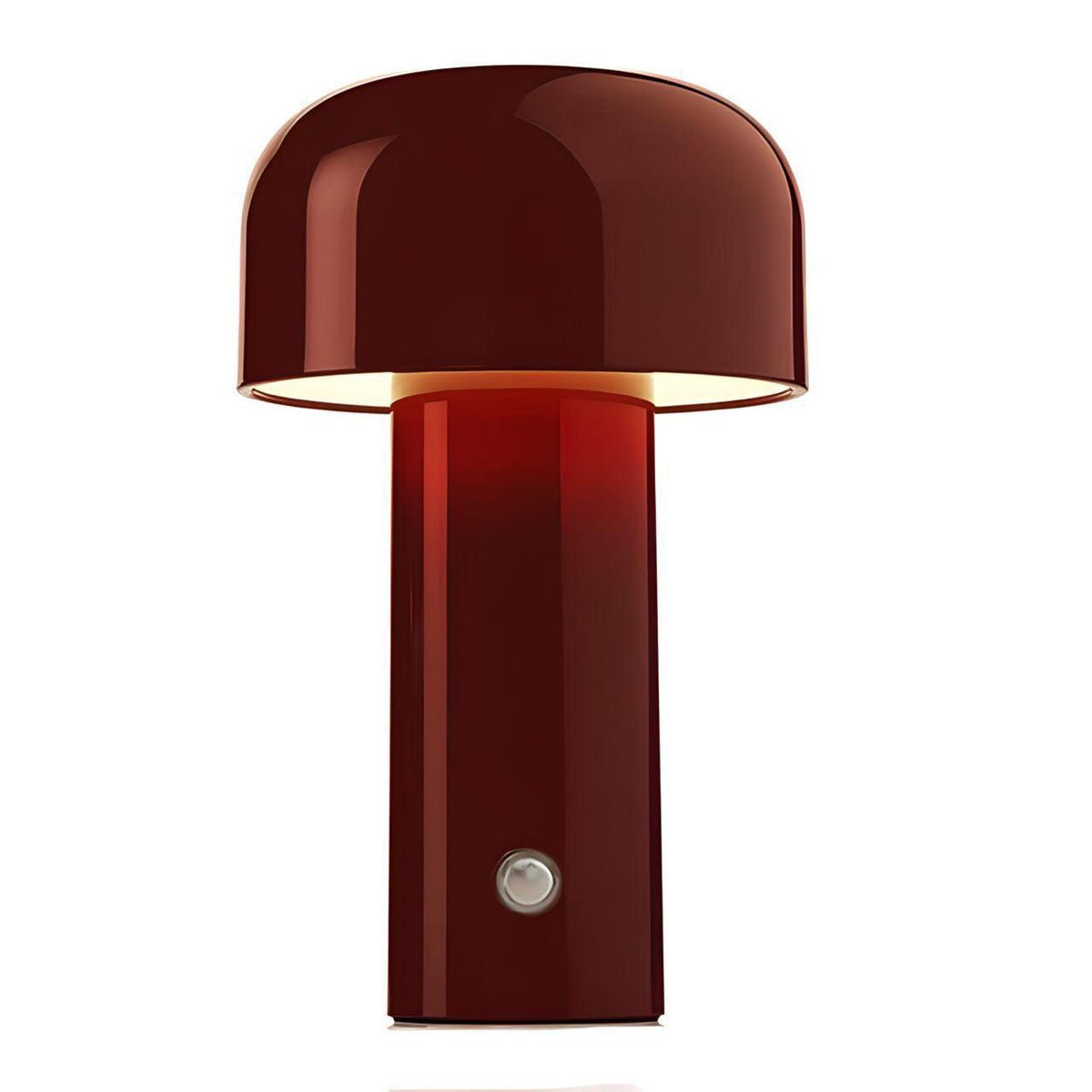 Lampe de table LED rechargeable au design champignon, sans fil et à intensité réglable, éclairage d’ambiance pour salon, chambre et salle à manger | Sansoti