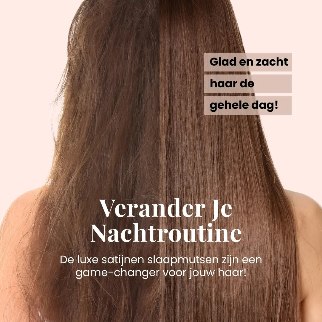 Restfield | Bonnet de Nuit en Satin – Protège les Cheveux contre la Casse et les Frisottis (Taille Unique)