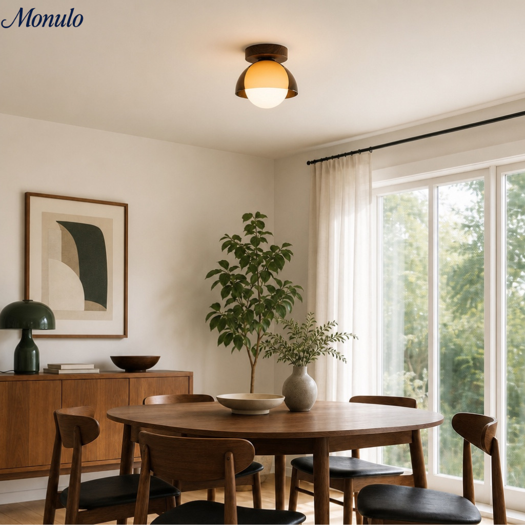 Vintage Plafondlamp met Zonsondergangstinten voor Gang en Entree – Moderne Sfeerverlichting | Sansoti