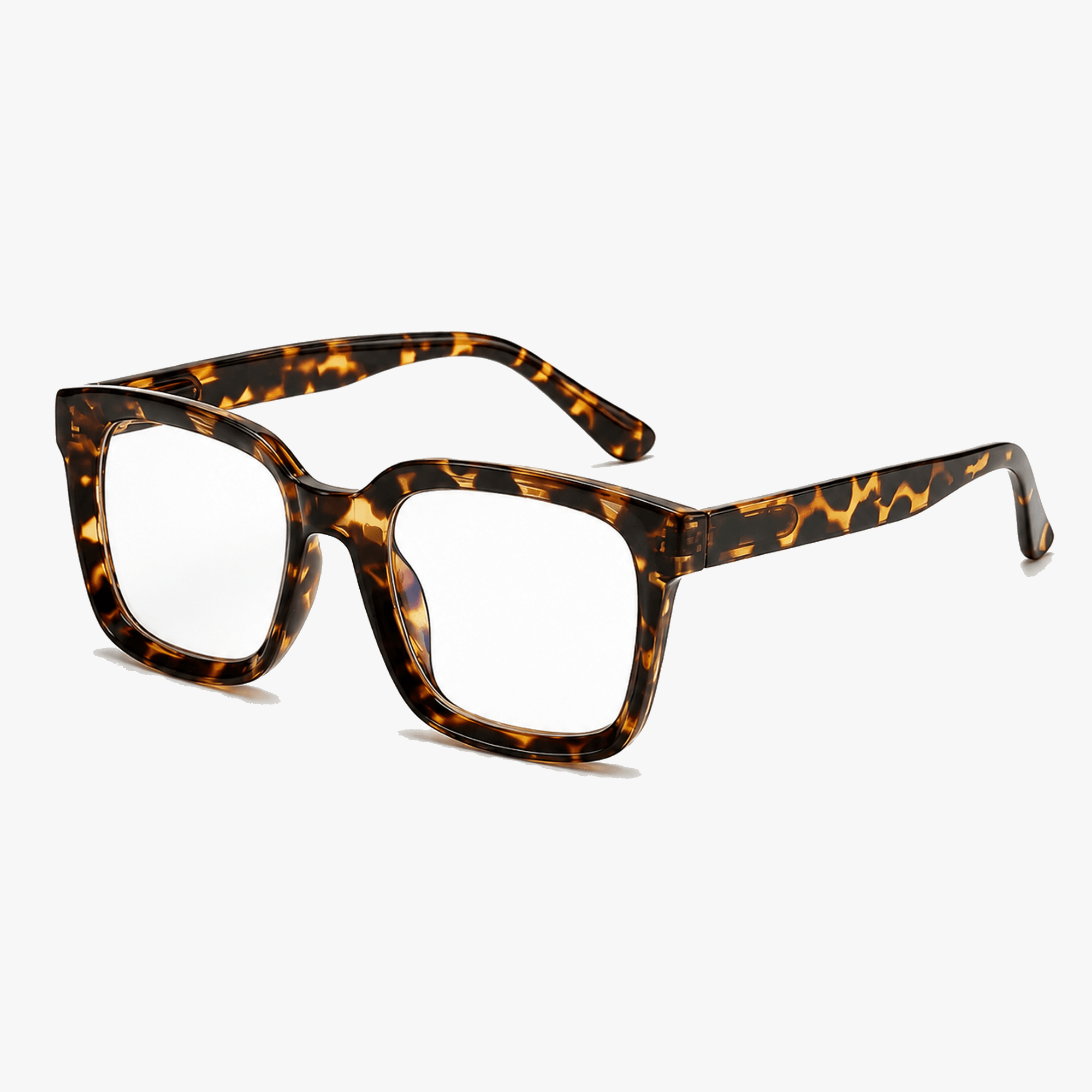 Oversized Leesbril met Schildpaddenmotief – Bluelight Filter & Veermechanisme | Sansoti