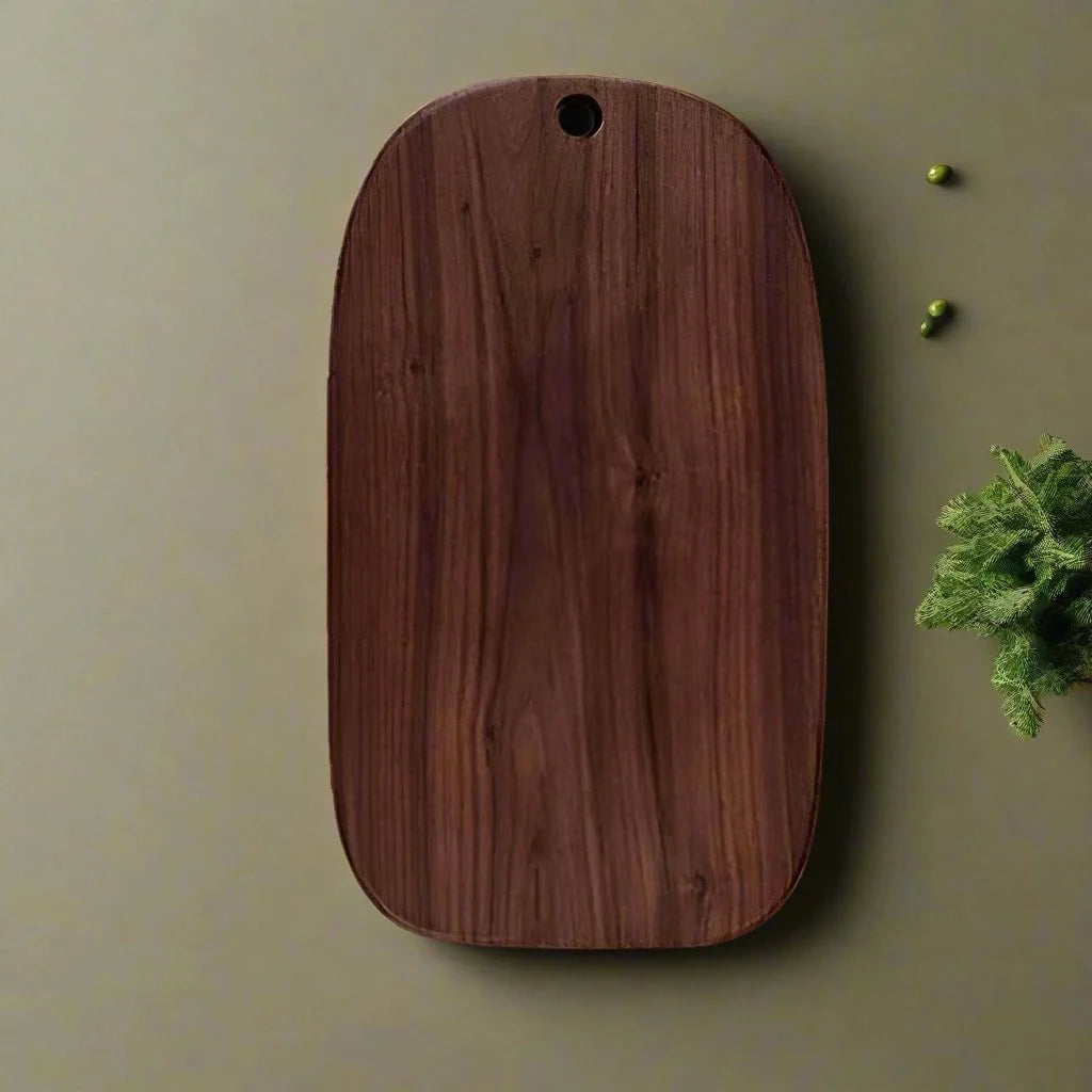 Snijplank Notenhout Donker 23-40cm Serveerplank Hapjesplank Keukenplank Broodplank Premium Houtsoort | Sansoti