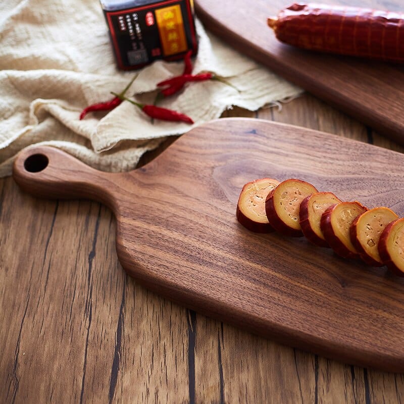 Snijplank Notenhout Donker 23-40cm Serveerplank Hapjesplank Keukenplank Broodplank Premium Houtsoort | Sansoti