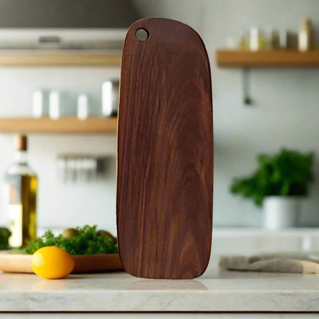 Snijplank Notenhout Donker 23-40cm Serveerplank Hapjesplank Keukenplank Broodplank Premium Houtsoort | Sansoti
