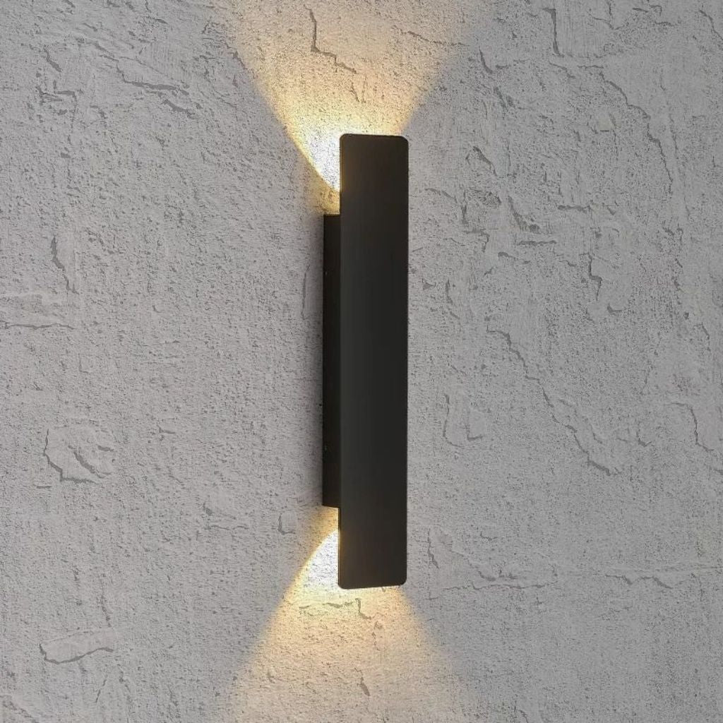 Zwarte Buitenlamp LED Wandverlichting Weerbestendig Aluminium 6W 18W 24W IP65 Tuin Terras Balkon Veranda | Sansoti