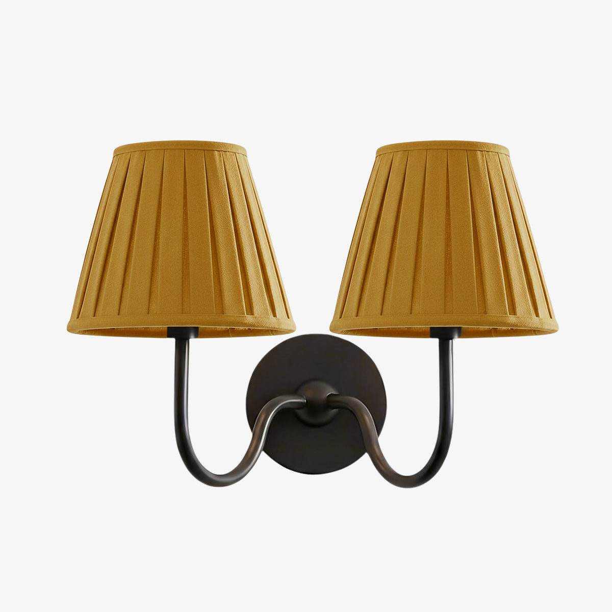 Wandlamp met Geplisseerde Stoffen Kap – Klassieke Verlichting voor Slaapkamer en Woonkamer | Sansoti