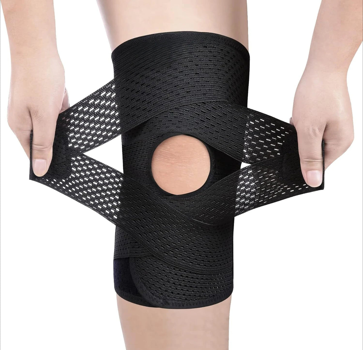 Adjustable Compression Knee Brace for Sports Training Running and Everyday Use Supportive | Sansoti