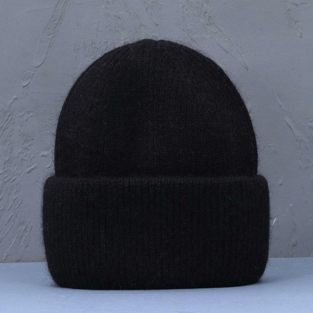 Geribbelde Gebreide Muts voor Dames Warmwit Roze Zwart Lichtblauw Rood Winter Hoofddeksel Warm Beanie | Sansoti