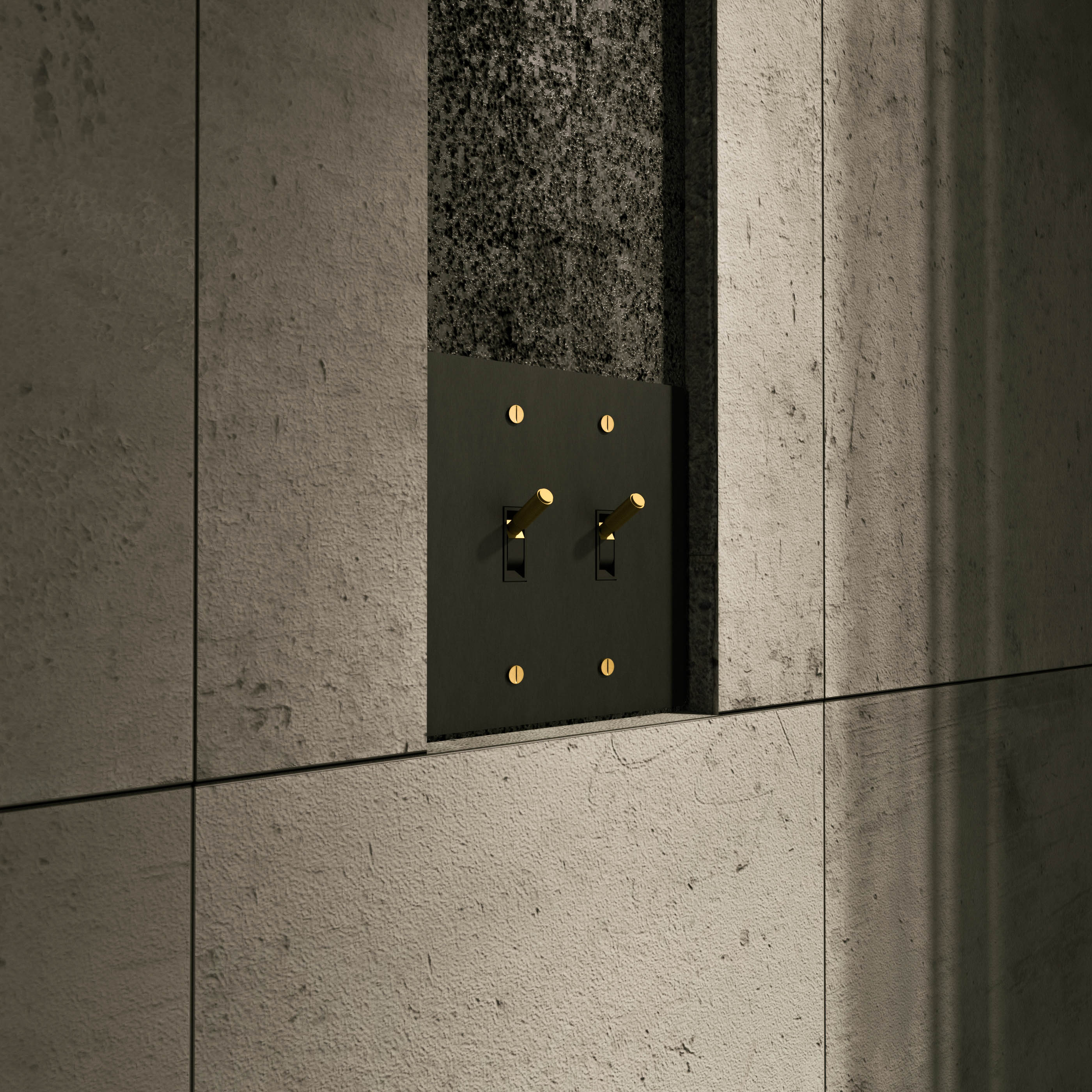 Luxe Messing Tuimelschakelaar Met Minimalistisch Design En Hoogwaardige Afwerking | Sansoti