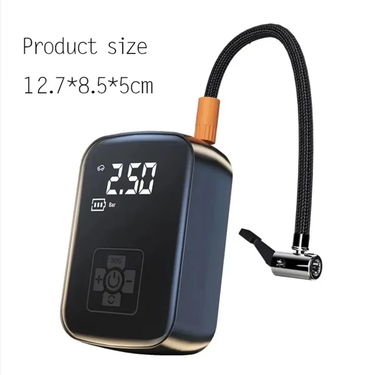 Cordless Digital Tyre Inflator 70L/min Car Motorcycle Bicycle Ball Compressor USB Rechargeable LED Lighting | Sansoti