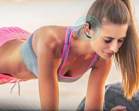 Wireless Bone Conduction Earbuds with Hook Design – Rechargeable & Waterproof | Sansoti