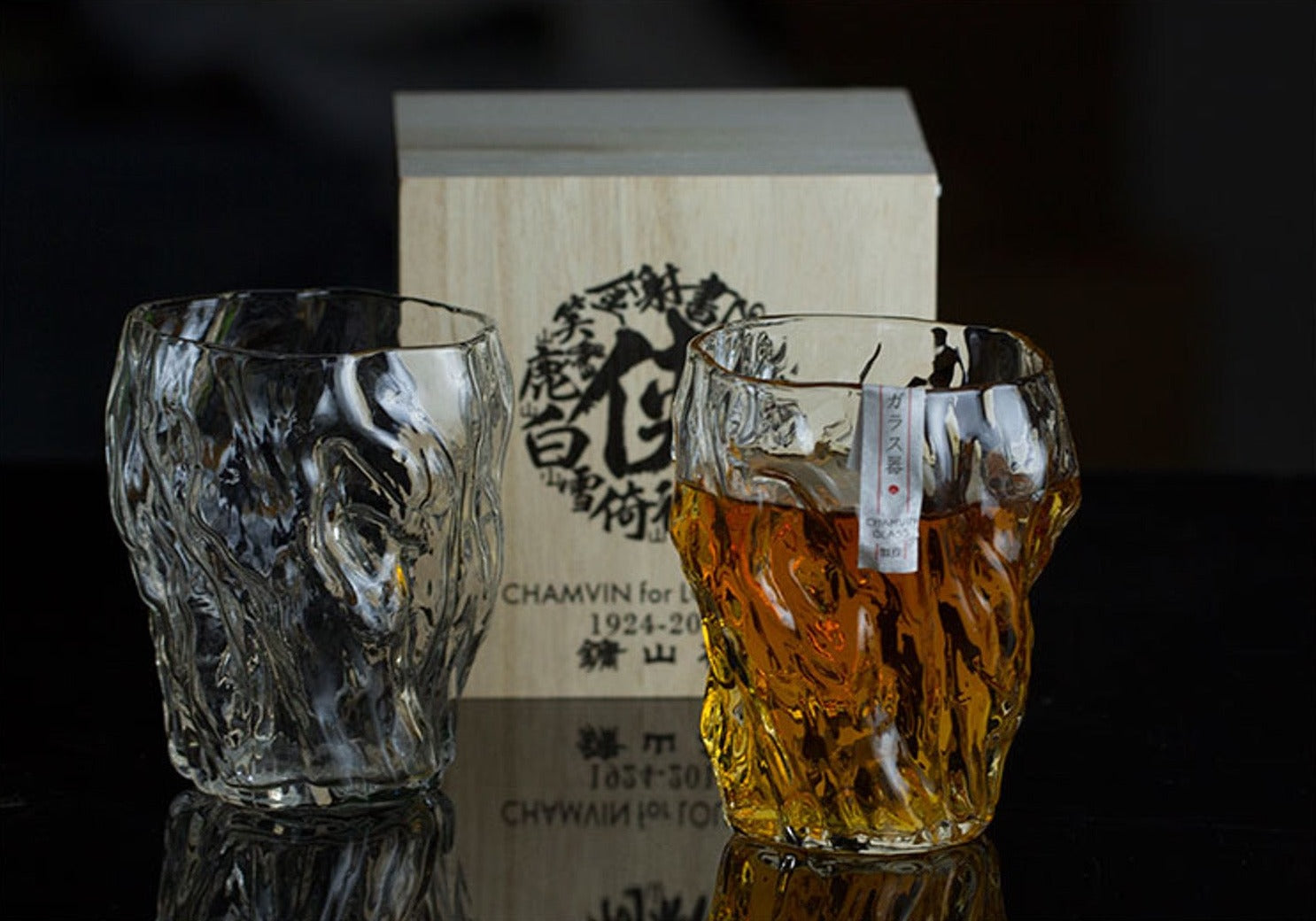 Japans Whiskyglas met Bonsai Wortelreliëf 260ml Hittebestendig Glas Handgemaakt EDO Vakmanschap Scandinavisch Servies Premium Drinkglas Whiskyglazen Set | Sansoti