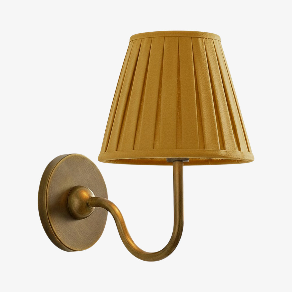 Wandlamp met Geplisseerde Stoffen Kap – Klassieke Verlichting voor Slaapkamer en Woonkamer | Sansoti