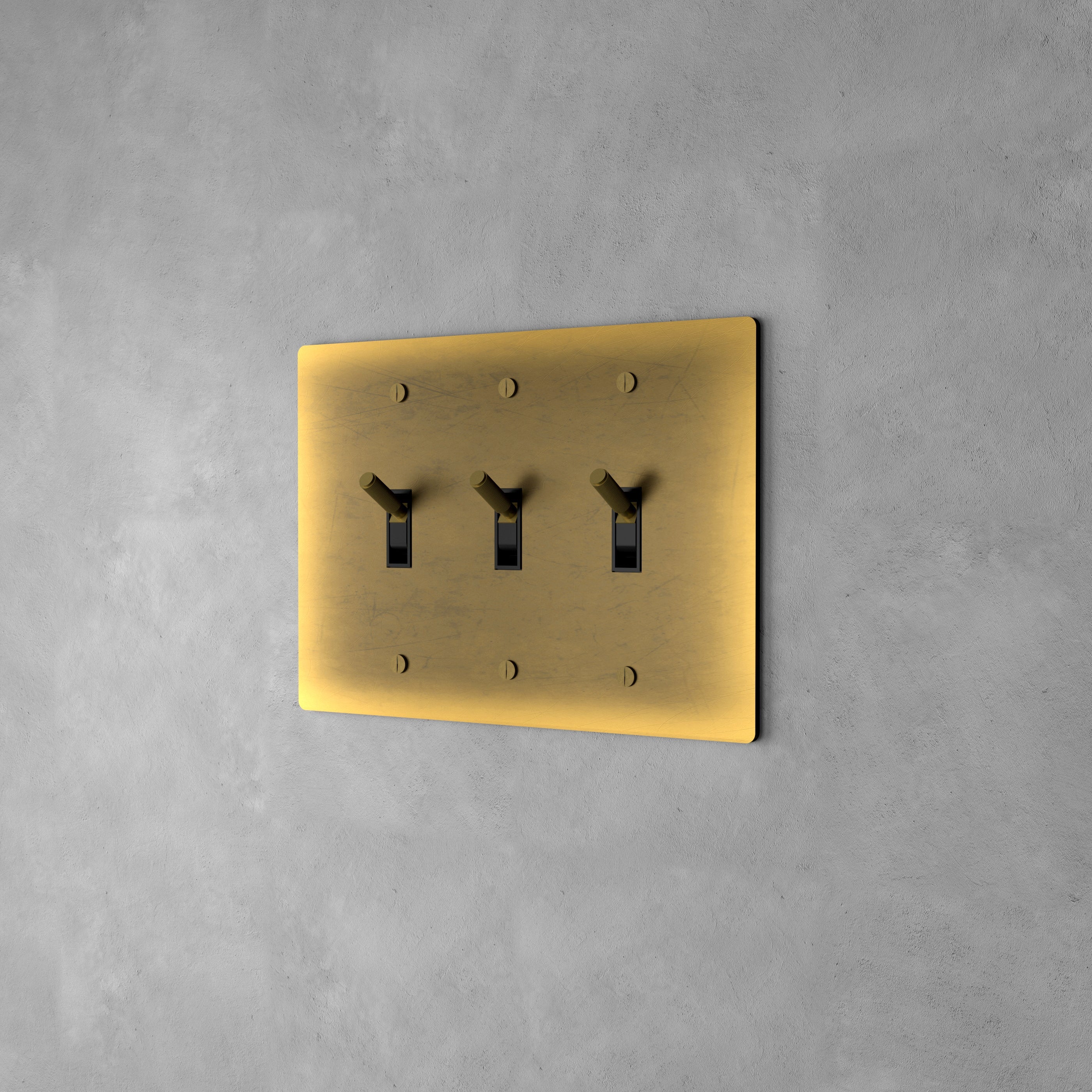 Luxe Messing Tuimelschakelaar Met Minimalistisch Design En Hoogwaardige Afwerking | Sansoti