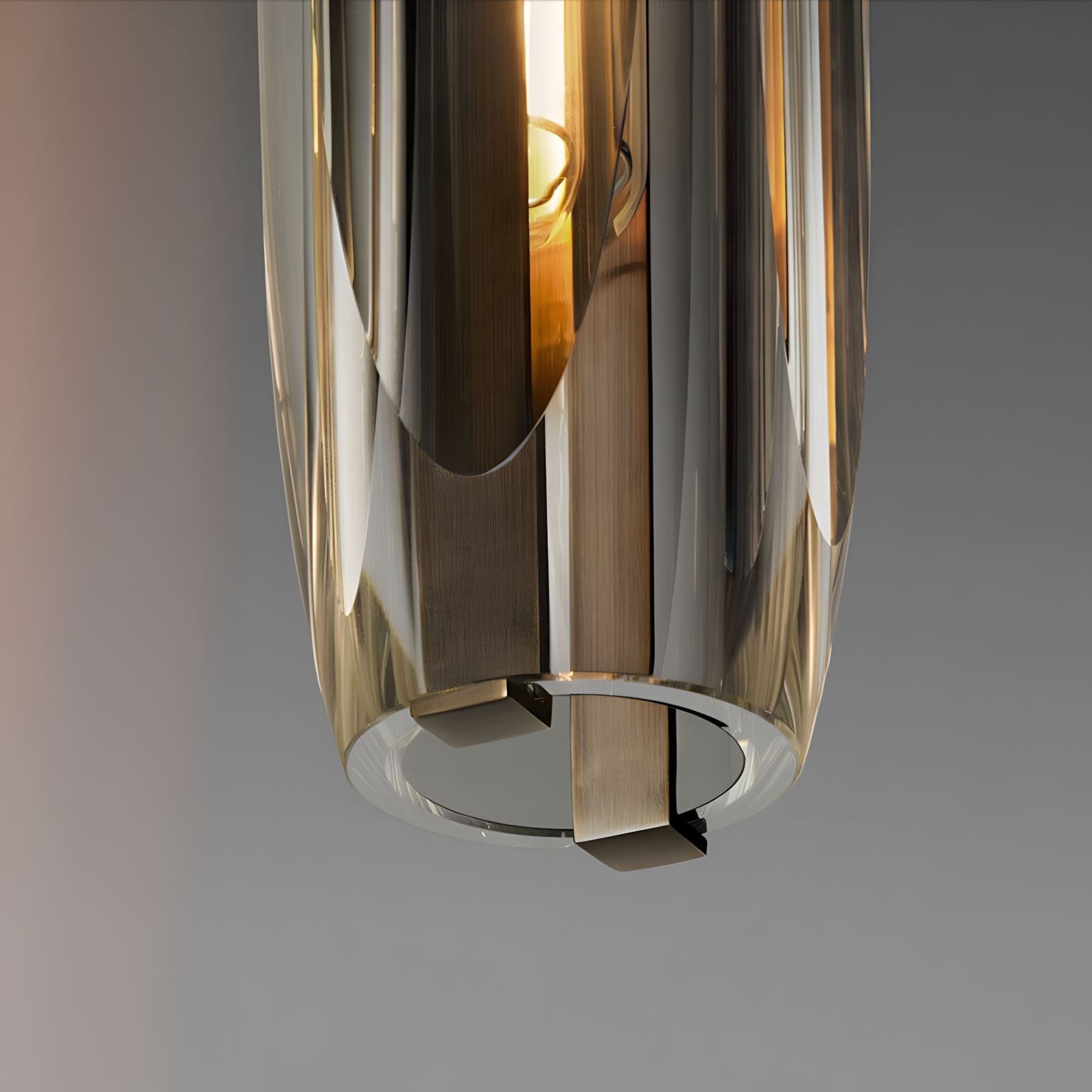 Post Moderne Messing Hanglamp Met K9 Kristal En Verstelbare Kabel | Sansoti