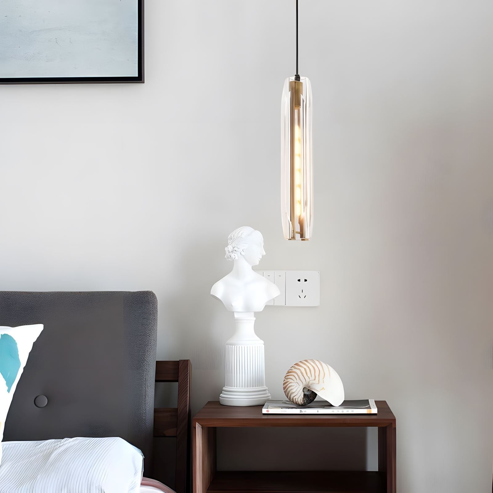 Post Moderne Messing Hanglamp Met K9 Kristal En Verstelbare Kabel | Sansoti