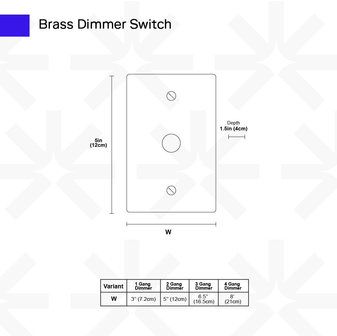 Luxe Messing Dimmer Schakelaar Met Draaiknop En Tijdloos Design | Sansoti