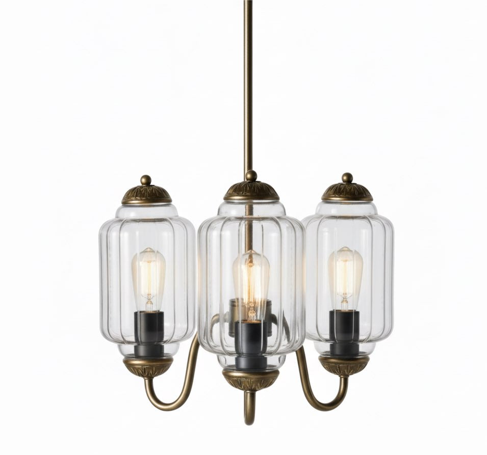 Vintage Melkglazen Hanglamp met Gegolfde Rand – Scandinavische Sfeerverlichting voor Keuken en Slaapkamer | Sansoti