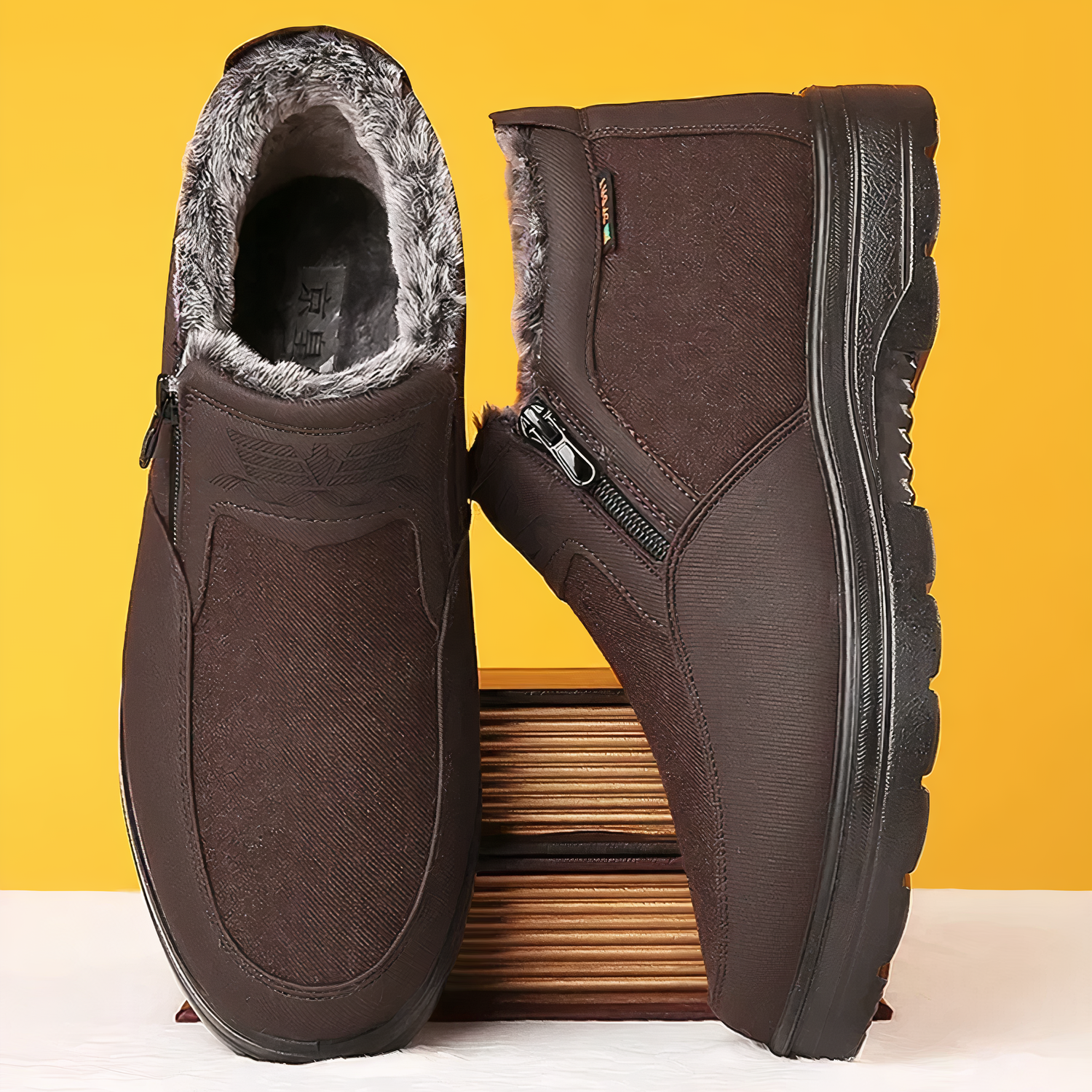 Orthopedische Winterlaarzen Heren Warm Gevoerd met Antislip Zool | Sansoti