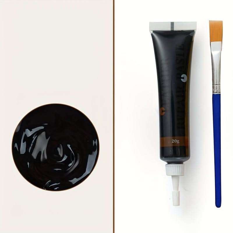 Kit de réparation du cuir pour meubles, sièges de voiture et canapés, kit de restauration avec applicateur 3x10cm | Sansoti