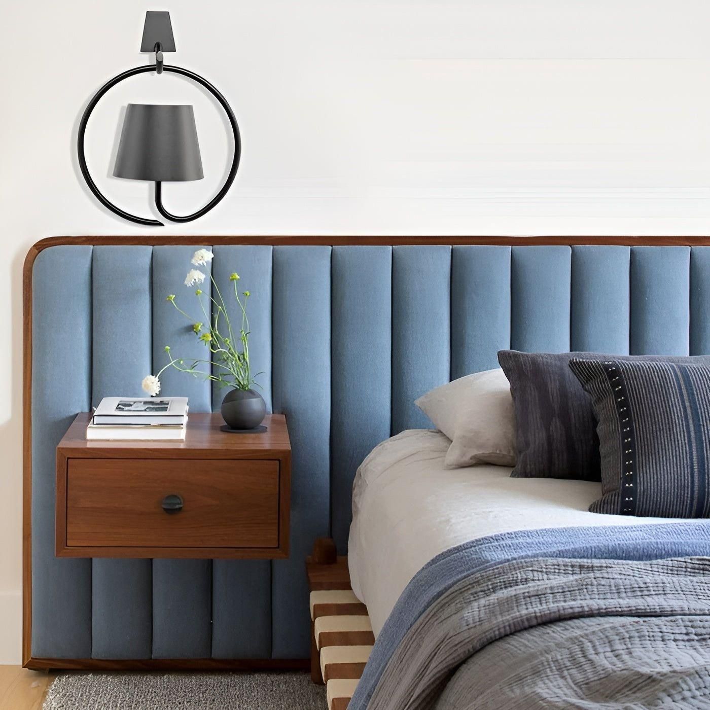 Hanglamp Draadloos Oplaadbaar LED Retro Metaal Zwart Wit Pendellamp Modern | Sansoti