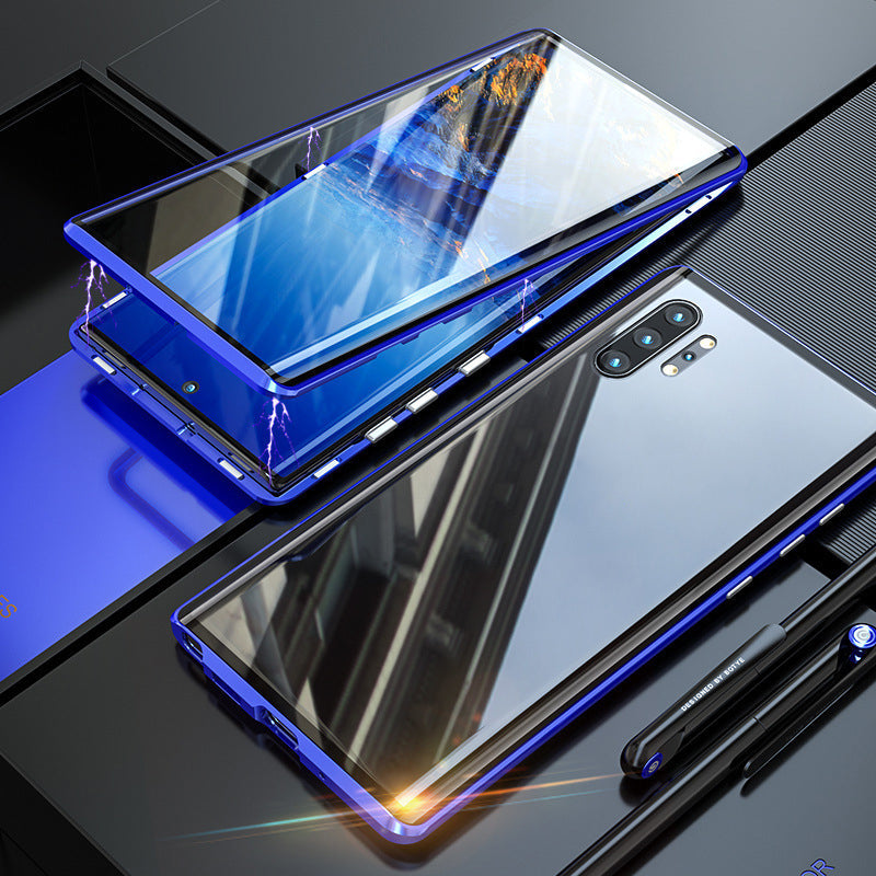 Magnetische Dubbelzijdige Telefoonhoes Gehard Glas voor Galaxy Modellen | Sansoti