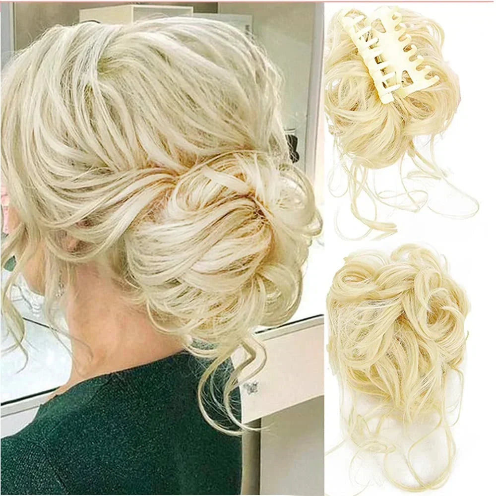 Clip-In Hair Bun met Krullen – Vollere Knot in Seconden zonder Styling | Sansoti