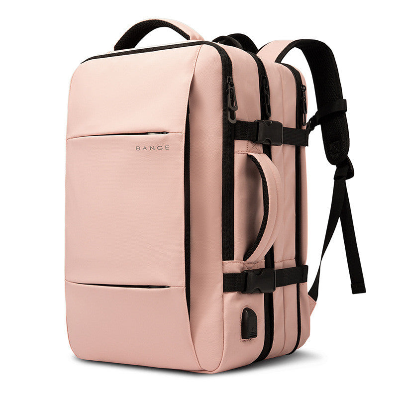 Business Casual Rugzak Zwart Blauw Groen Grijs Roze | Veelzijdige Dagrugtas voor Werk Reizen Laptop School | Premium Waterdichte Polyester Reis Backpack 15 inch Laptopvak | Ergonomische Gewatteerde Schouderbanden | Sansoti